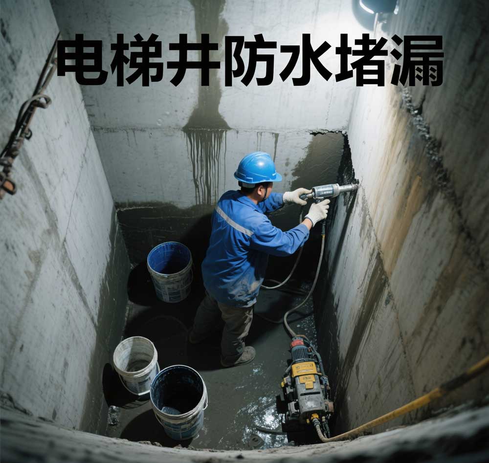电梯井防水堵漏，平潭专业电梯井漏水维修公司